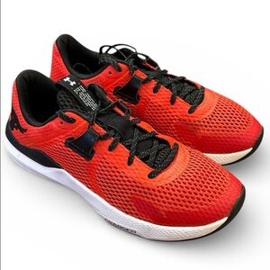 Under Armour Project Rock BSR 3 Training Sneakers Red Black M8.5 W10 Gym Shoes
